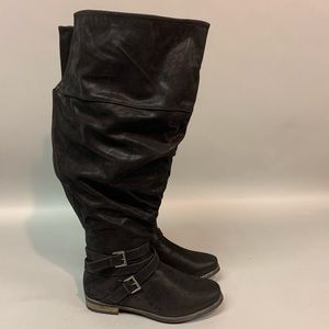 Torrid Wide Calf Slouchy Boots.